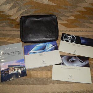 Mercedes Benz 2005 CLK Class Coupe Owners Manual PLUS Leather Case